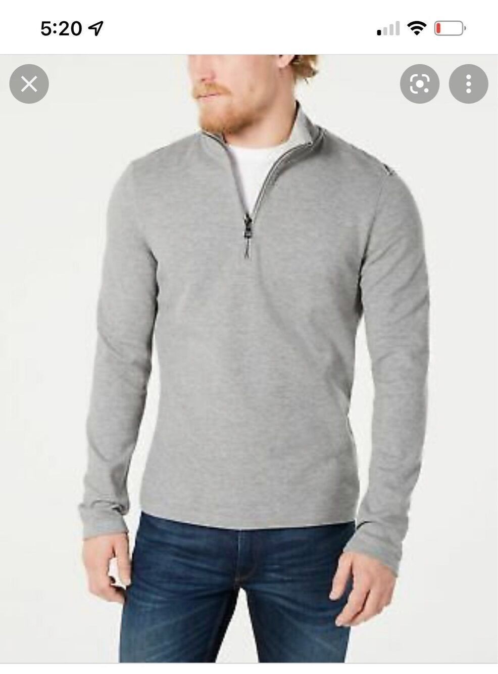 Michael kors mens half zip sweatshirt xxl